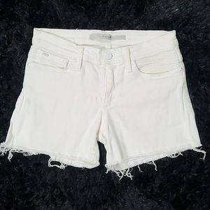 Joe's jeans cut off white shorts size 26